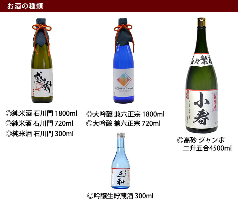 お酒の種類